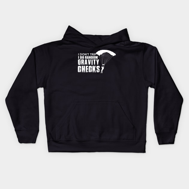 Gravity Checks Kids Hoodie by Dojaja